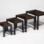 Gaston SUISSE (1896-1988) - Suite de quatre tables gigognes en laque noire, circa 1923.